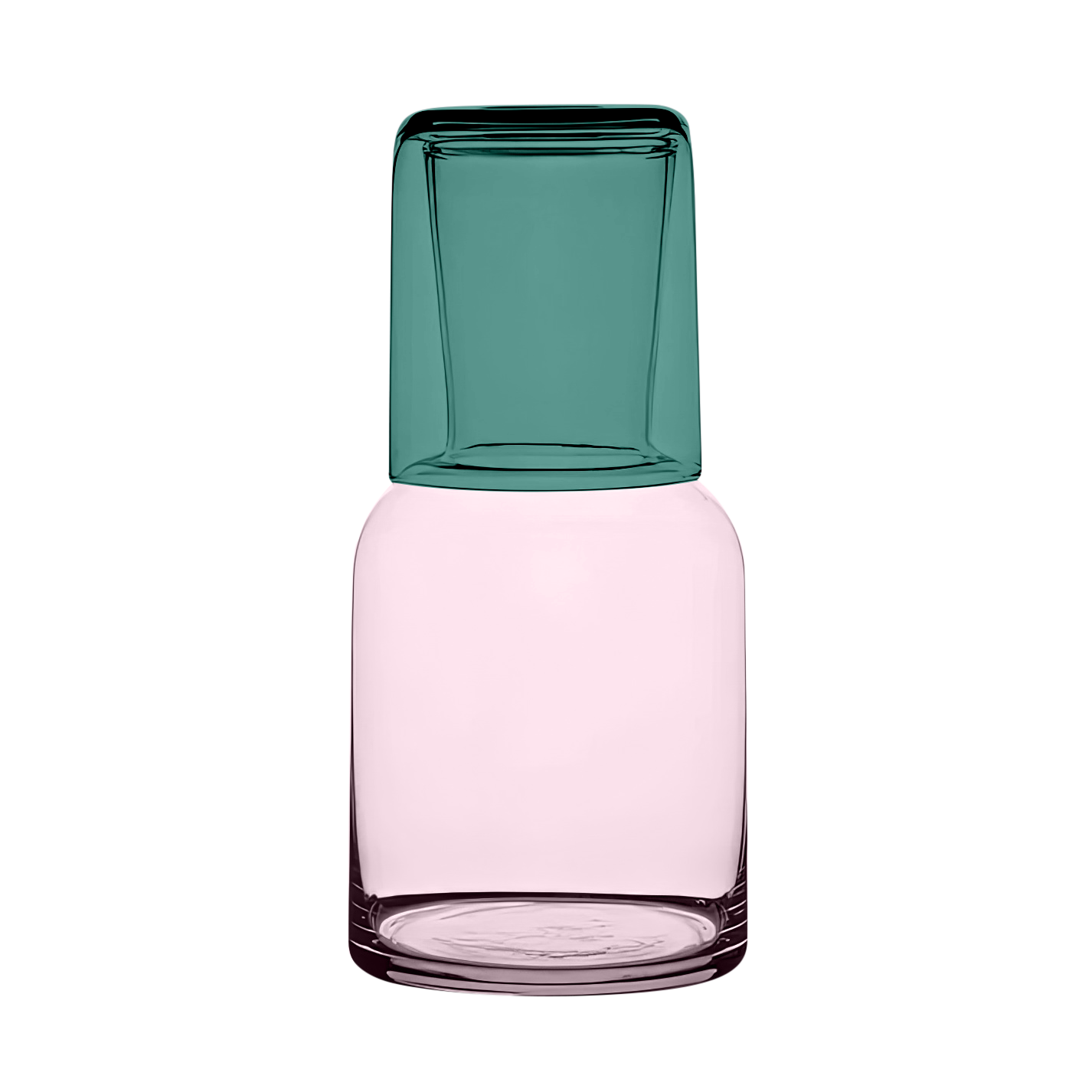 Water Carafe & Cup Set - Blush Pink & Pine